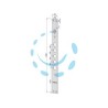 FRONTALE P/SERRATURE PORTE BLINDATE IN ACCIAIO INOX INT.28 FR2500 - (FR2500XAI28)