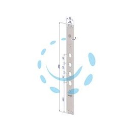 FRONTALE P/SERRATURE PORTE BLINDATE IN ACCIAIO INOX INT.37 FR2500 - (FR2500XAI37)