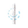 FRONTALE P/SERRATURE PORTE BLINDATE IN ACCIAIO INOX INT.37 FR2500 - (FR2500XAI37)