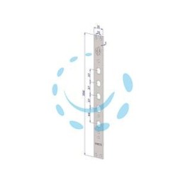 FRONTALE P/SERRATURE PORTE BLINDATE IN ACCIAIO INOX INT.37 FR2530 - (FR2530XAI37)