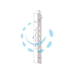 FRONTALE P/SERRATURE PORTE BLINDATE IN ACCIAIO INOX INT.37 FR2530 - (FR2530XAI37)