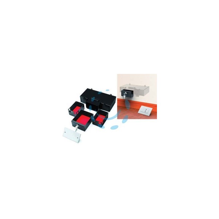CASSAFORTE INVISIBILE CFPRESA3 - mm.300X184X70H. - 3 cassetti