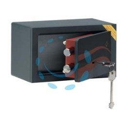 CASSAFORTE A MOBILE CON CHIAVE DOPPIA MAPPA 640A - mm.220x115x130h. Kg.4,5 (640A) 2 catenacci