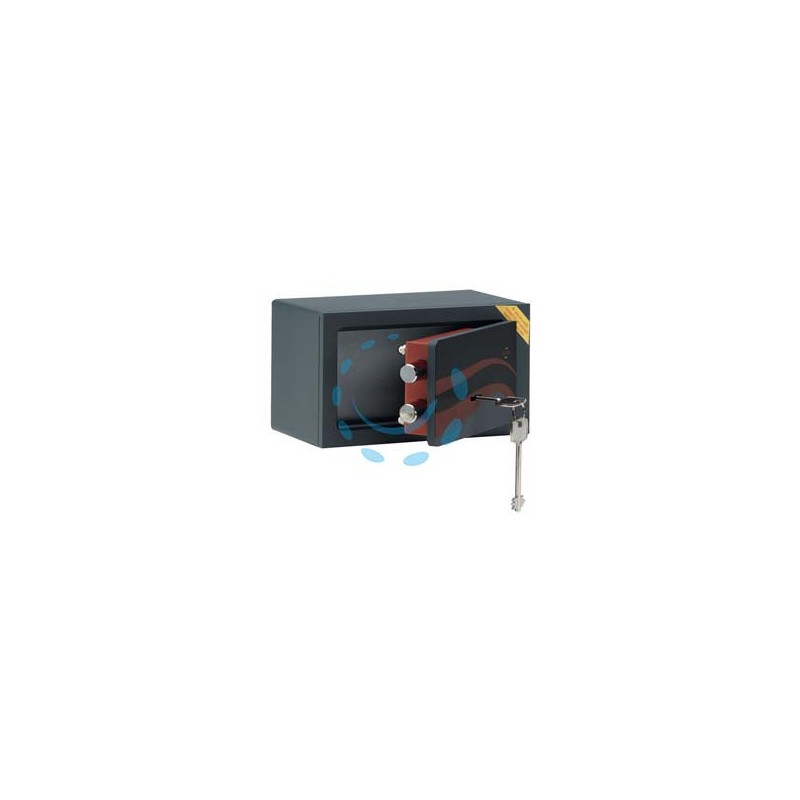 CASSAFORTE A MOBILE CON CHIAVE DOPPIA MAPPA 640A - mm.220x115x130h. Kg.4,5 (640A) 2 catenacci
