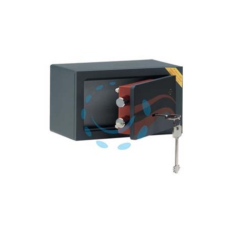 CASSAFORTE A MOBILE CON CHIAVE DOPPIA MAPPA 640A - mm.220x115x130h. Kg.4,5 (640A) 2 catenacci