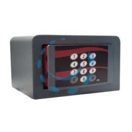 CASSAFORTE A MOBILE CON COMBINAZIONE ELETTRONICA 655A - mm.221x161x131h. Kg.6 (655A) 2 catenacci