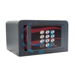 CASSAFORTE A MOBILE CON COMBINAZIONE ELETTRONICA 655A - mm.221x161x131h. Kg.6 (655A) 2 catenacci