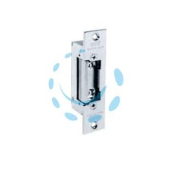 INCONTRO ELETTRICO SIMMETRICO REVERSIBILE CON FERMO 7755.10 - cm.11 in acciaio ottonato lucido (7755.1046)