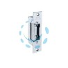 INCONTRO ELETTRICO SIMMETRICO REVERSIBILE CON FERMO 7755.10 - cm.11 in acciaio ottonato lucido (7755.1046)