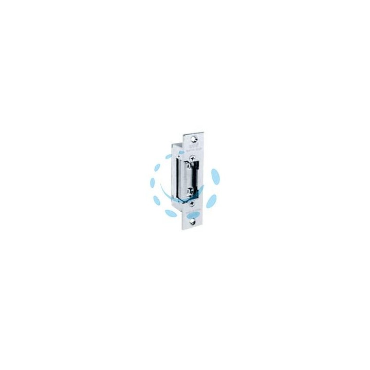 INCONTRO ELETTRICO SIMMETRICO REVERSIBILE CON FERMO 7755.10 - cm.11 in acciaio nichelato lucido (7755.1078)