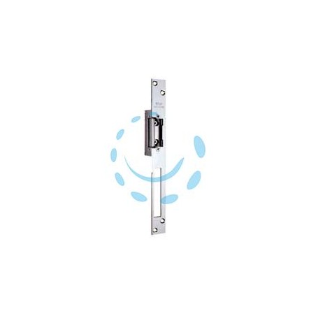 INCONTRO ELETTRICO SIMMETRICO REVERSIBILE CON FERMO 7755.20 - cm.25 acciaio ottonato lucido (7755.2046)