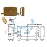 SERRATURA APPLICARE PER PORTE IN LEGNO DOPPIO CIL.FISSO SCR.+CAT. 310A - mm.60 DX (310A)