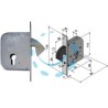SERRATURA INFILARE PORTE E CANCELLI SCORREVOLI A GANCIO RIENTRANTE 068 - mm.50 (06850000)