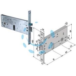 ELETTROSERRATURA DA INFILARE PER FASCE MM.64 H 304 - mm.70 (30470010)