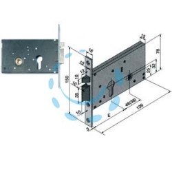 ELETTROSERRATURA DA INFILARE PER FASCE MM.78 H 302 - mm.60 (30260010)