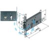 ELETTROSERRATURA DA INFILARE PER FASCE MM.78 H 302 - mm.60 (30260010)