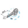 CHIAVE GREZZA 4 SPINE PICCOLE PER CILINDRO - (502.04.00.1)