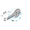 CHIAVE GREZZA 4 SPINE PER CILINDRO - (501.04.00.1)