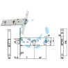ELETTROSERRATURA INFILARE PER FASCE SOLO SCROCCO MM.44 H 85400 - mm.70 (Y8540070080VNE)