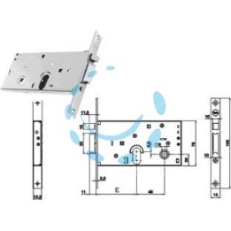 ELETTROSERRATURA INFILARE PER FASCE SOLO SCROCCO MM.78 H 85000 - mm.58 (Y8500058080)