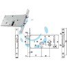 ELETTROSERRATURA INFILARE PER FASCE SOLO SCROCCO MM.78 H 85500 - mm.58 (Y8550058080)