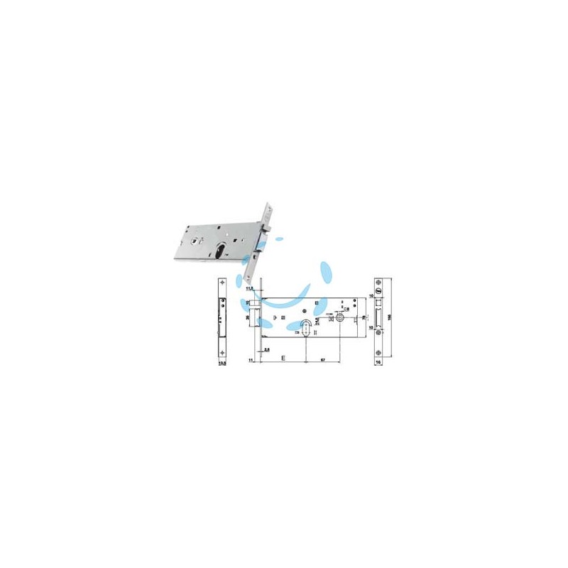 ELETTROSERRATURA INFILARE PER FASCE SOLO SCROCCO MM.78 H 85002 - mm.70 (Y8500270080)