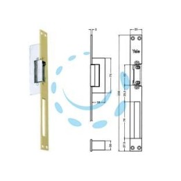 INCONTRO ELETTRICO 67F0 - cm.25 acciaio finitura oro (Y67F0508)