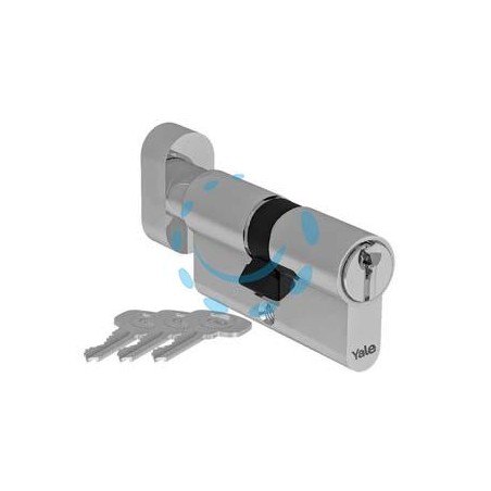 CILINDRO EUROPEO SAGOMATO SERIE 500 CON POMOLO - mm.70 decentrato (30x40) (YC054KD304003N1)