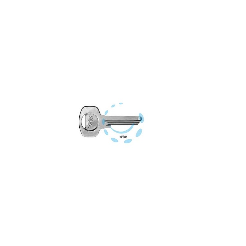 CHIAVE GREZZA YALE 1008 - 5 spine DX, mm.27,15 (01008000B084000)