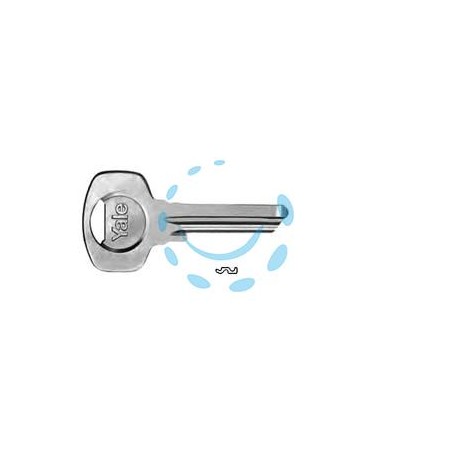 CHIAVE GREZZA YALE 1008 - 5 spine DX, mm.27,15 (01008000B084000)