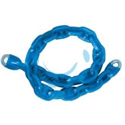 CATENA ANTIFURTO CEMENTATA MAGLIA QUADRA RIVESTITA IN PLASTICA
