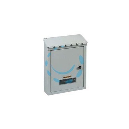 CASSETTA POSTALE MEDIA CON TETTO E CHIAVE A CILINDRO BIANCA - cm.21x7x30h. - colore bianco