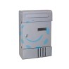 CASSETTA POSTALE IN METALLO PER ESTERNI ARGENTO - cm.20,5x6,5x29h. - argento