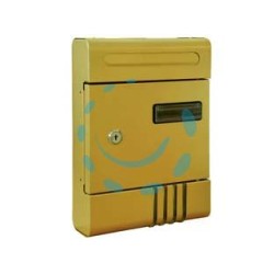 CASSETTA POSTALE IN METALLO PER ESTERNI BRONZATA