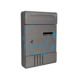 CASSETTA POSTALE IN METALLO PER ESTERNI ANTRACITE LUCIDO - cm.20,5x6,5x29h. - antracite