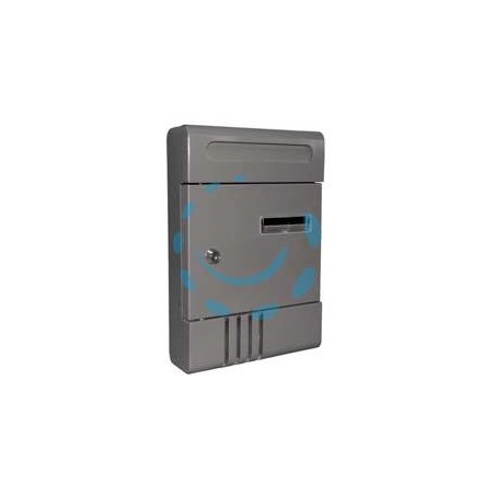 CASSETTA POSTALE IN METALLO PER ESTERNI ANTRACITE LUCIDO - cm.20,5x6,5x29h. - antracite