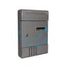 CASSETTA POSTALE IN METALLO PER ESTERNI ANTRACITE LUCIDO - cm.20,5x6,5x29h. - antracite