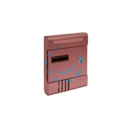 CASSETTA POSTA IN ALLUMINIO PER ESTERNI MARRONE ANODIZZATO - cm.20,4x7x29h. in alluminio anodizzato marrone