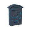 CASSETTA POSTALE CON TETTO E CHIAVE A CILINDRO PER ESTERNI NERA - cm.21x6x31h. - colore nero