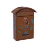 CASSETTA POSTALE CON TETTO E CHIAVE A CILINDRO PER ESTERNI MARRONE - cm.21x6x31h. - colore marrone