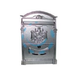 CASSETTA POSTALE IN ALLUMINIO PER ESTERNI "RESIDENCE" GRIGIA - cm.25x9x41h. colore grigio