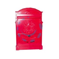 CASSETTA POSTALE IN ALLUMINIO PER ESTERNI "RESIDENCE" ROSSA