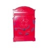 CASSETTA POSTALE IN ALLUMINIO PER ESTERNI "RESIDENCE" ROSSA - cm.25x9x41h. colore rosso