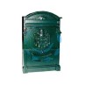 CASSETTA POSTALE IN ALLUMINIO PER ESTERNI "RESIDENCE" VERDE - cm.25x9x41h. colore verde anticato