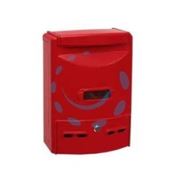 CASSETTA POSTALE IN ALLUMINIO PORTARIVISTE PER ESTERNI "EUROPA" ROSSA - cm.28,5x10x38h. colore rosso