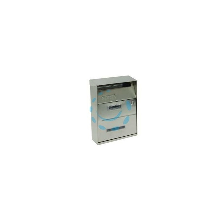 CASSETTA POSTALE PORTARIVISTE PER ESTERNI IN ACCIAIO INOX SATINATO - cm.21,5x10,5x33h. - acciaio inox 18/10 satinato
