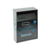 CASSETTA POSTALE PORTARIVISTE PER ESTERNI NERA - cm.21,5x10,5x33h. - colore nero