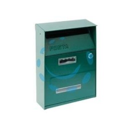 CASSETTA POSTALE PORTARIVISTE PER ESTERNI VERDE - cm.21,5x10,5x33h. - colore verde
