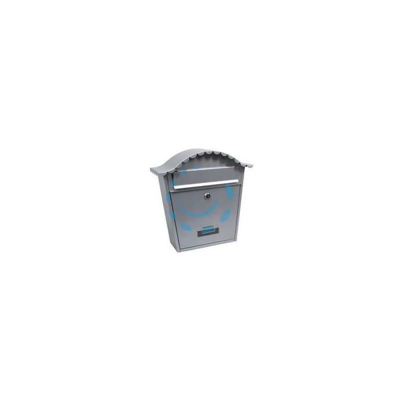 CASSETTA POSTALE PORTARIVISTE SAGOMATA PER ESTERNI GRIGIA - cm.36X13x36h. - colore grigio