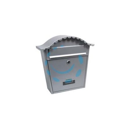 CASSETTA POSTALE PORTARIVISTE SAGOMATA PER ESTERNI GRIGIA - cm.36X13x36h. - colore grigio